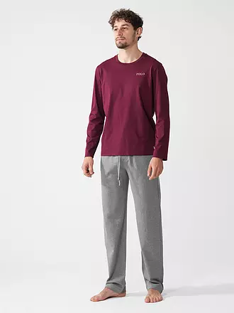 POLO RALPH LAUREN | Pyjama T-shirt à manches longues | dunkelrot